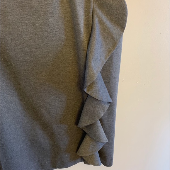 Stunning grey pencil skirt w/ side zipper, 16 - Picture 4 of 5
